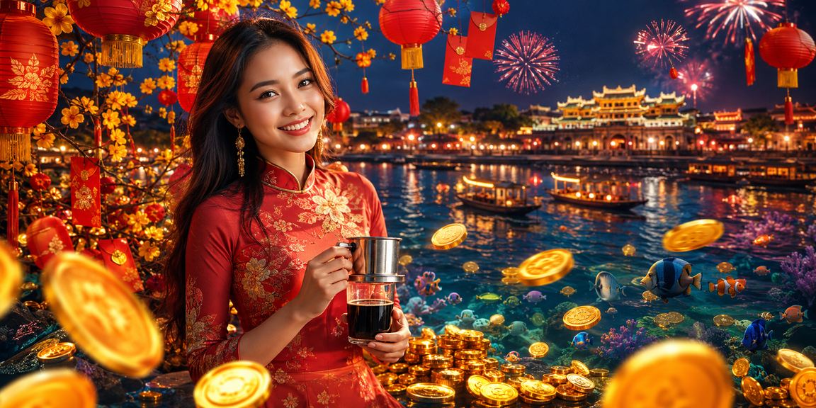 Bao lì xì ở Huế bên ly cà phê gợi hoạt động giải thưởng dịp Tết